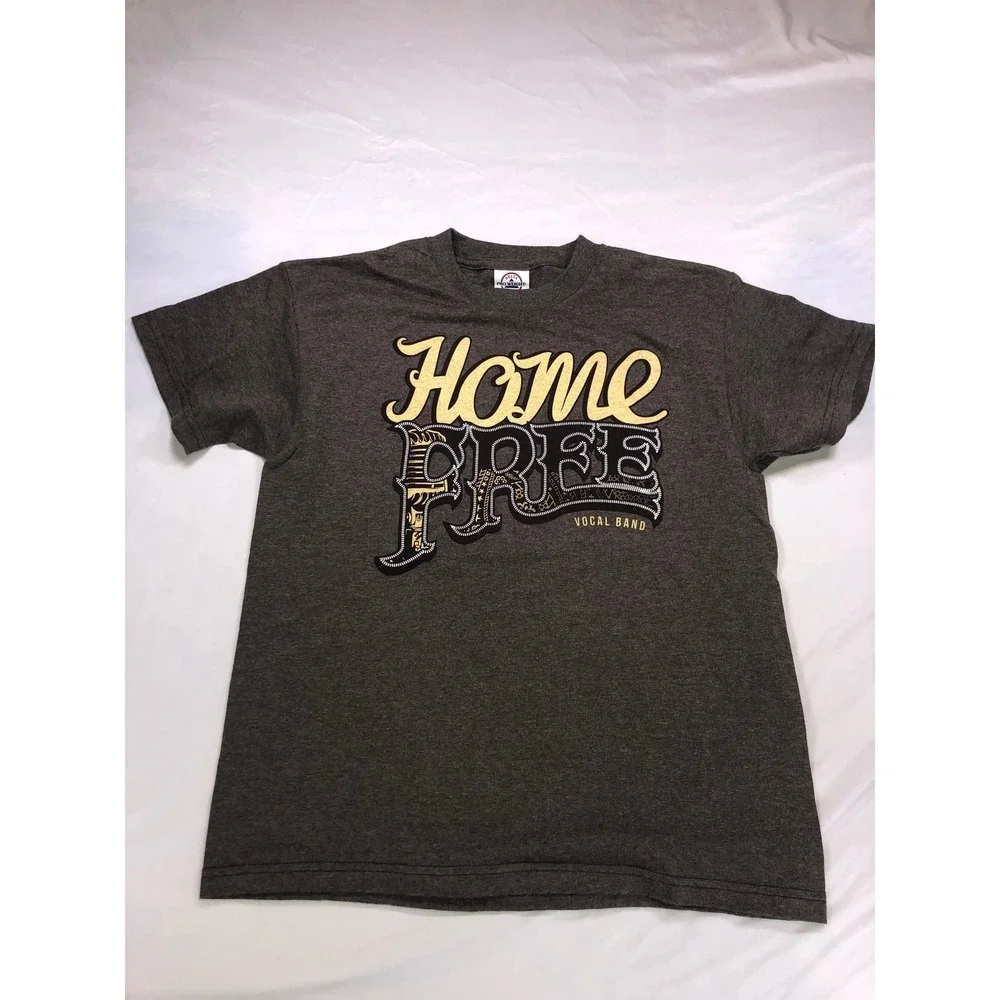 Home Free Vocal Band T Shirt Youth Large Charcoal Gray Graphic Delta Pro Weight